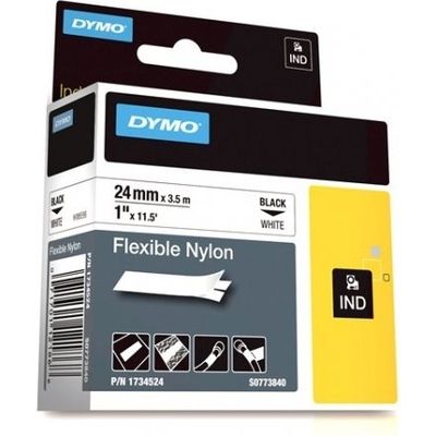 Dymo 1734524 (S0773840) - (24 mm x 24 mm) - Noir sur blanc - Ruban