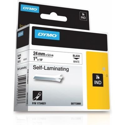 Dymo 1734821 (S0773860) - (24 mm x 24 mm) - Noir sur blanc - Ruban
