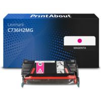 Toner compatible Lexmark C736H2MG - Magenta - Grande capacité