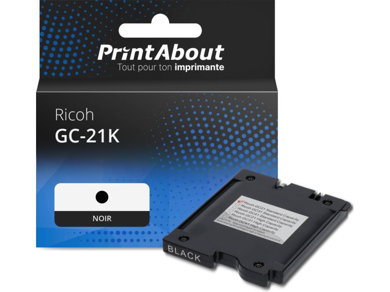 Cartouche compatible Ricoh GC-21K (405532) - Noir
