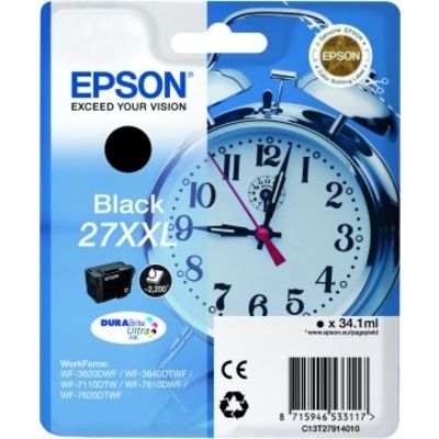 Epson 27XXL (C13T27914012 ) - Noir - Cartouche d'encre - Grande capacité
