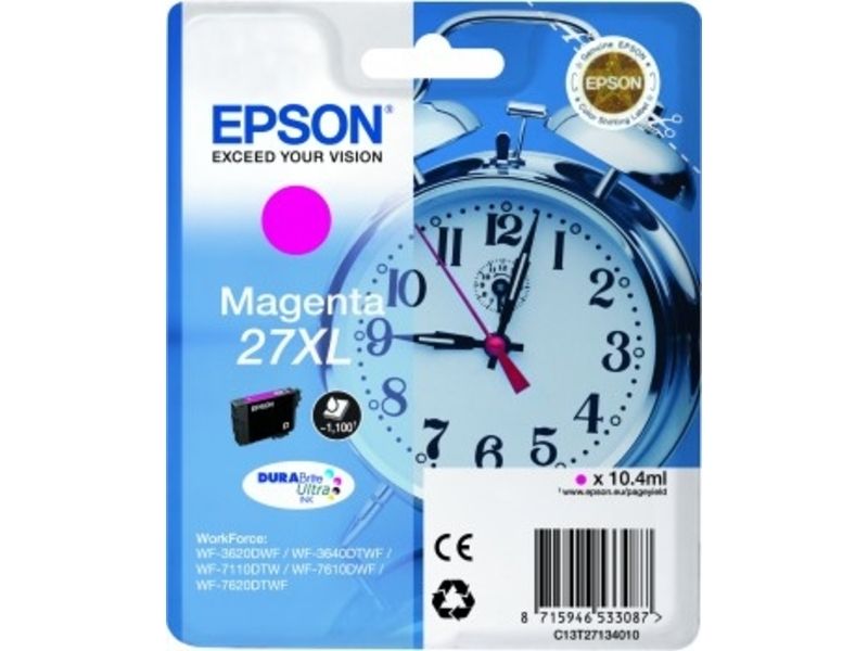 Epson 27XL (C13T27134012) Inktcartridge Magenta Hoge capaciteit