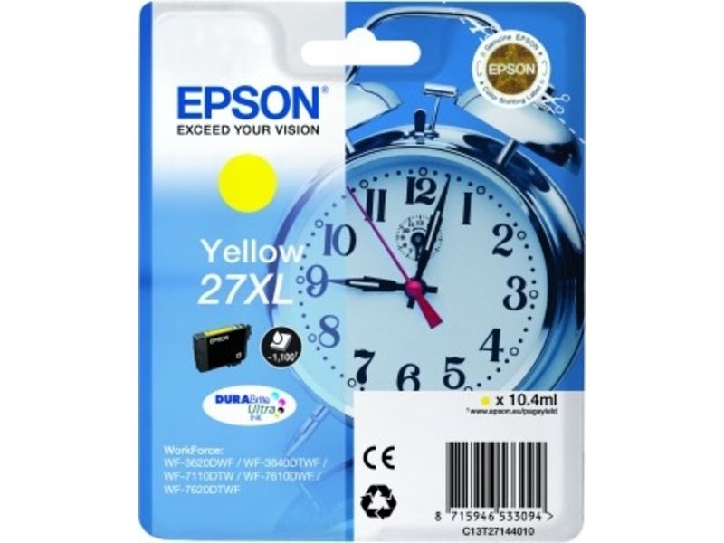 Epson 27XL (C13T27144012) Inktcartridge Geel Hoge capaciteit