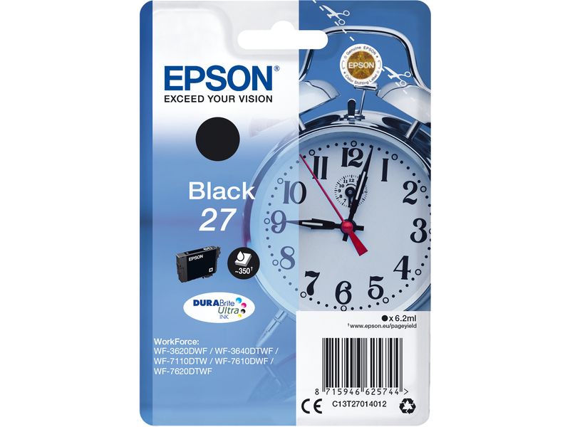 Epson 27 (C13T27014012) Inktcartridge Zwart