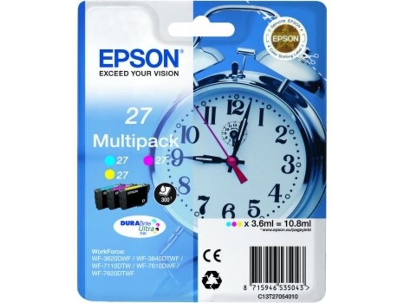 Epson 27 (C13T27054012) Inktcartridge 3-kleuren Multipack