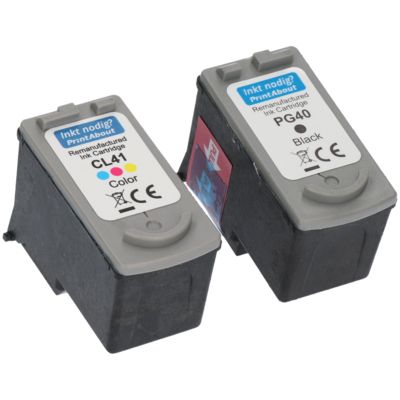 Cartouche compatible Canon PG-40 / CL-41 - Noir + 3 couleurs - Multipack