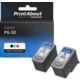 Cartouche compatible Canon PG-50 / CL-51 - Noir + 3 couleurs - Multipack