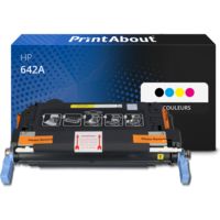 Toner compatible HP 642A (CB400A) - 4 couleurs - Multipack
