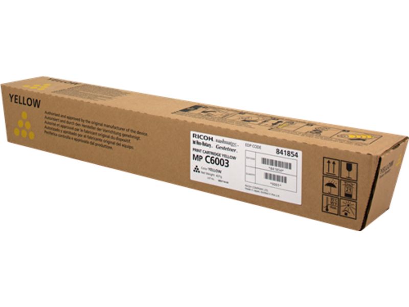 Ricoh 841854 (MP C6003) Toner Geel