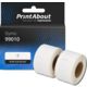 Étiquette compatible Dymo 99010 (S0722370) - (28 mm x 89 mm) 2 rouleaux - Noir sur blanc