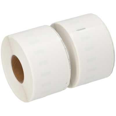 Étiquette compatible Dymo 99012 - (36 mm x 89 mm) 2 rouleaux - Noir sur blanc