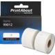 Étiquette compatible Dymo 99012 (S0722400) - (36 mm x 89 mm) 2 rouleaux - Noir sur blanc
