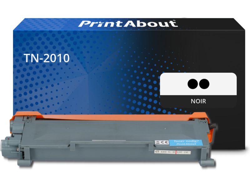 Toner compatible Brother TN-2010 - pack de 2 - Noir - Multipack