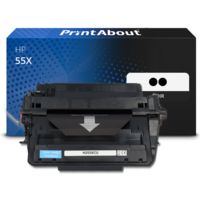 Toner compatible HP 55X (CE255XD) - pack de 2 - Noir - Grande capacité - Multipack