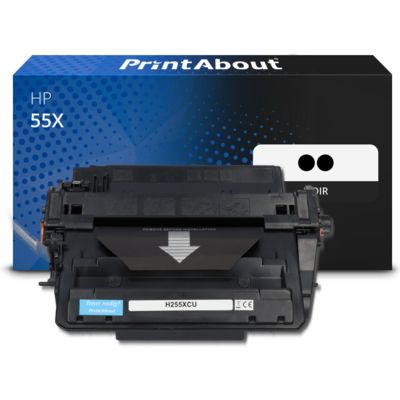 Toner compatible HP 55X (CE255XD) - pack de 2 - Noir - Grande capacité - Multipack