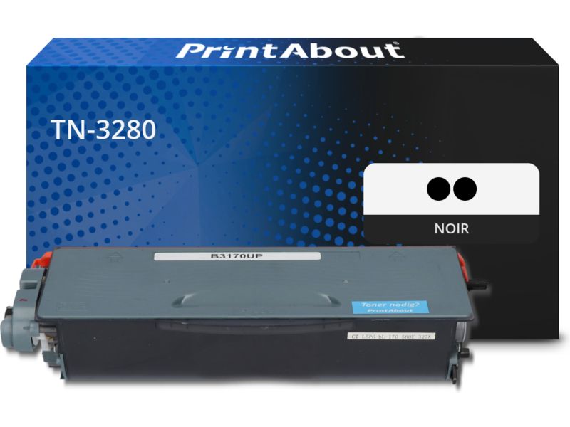 Toner compatible Brother TN-3280 - 2x Noir - Grande capacité - Multipack