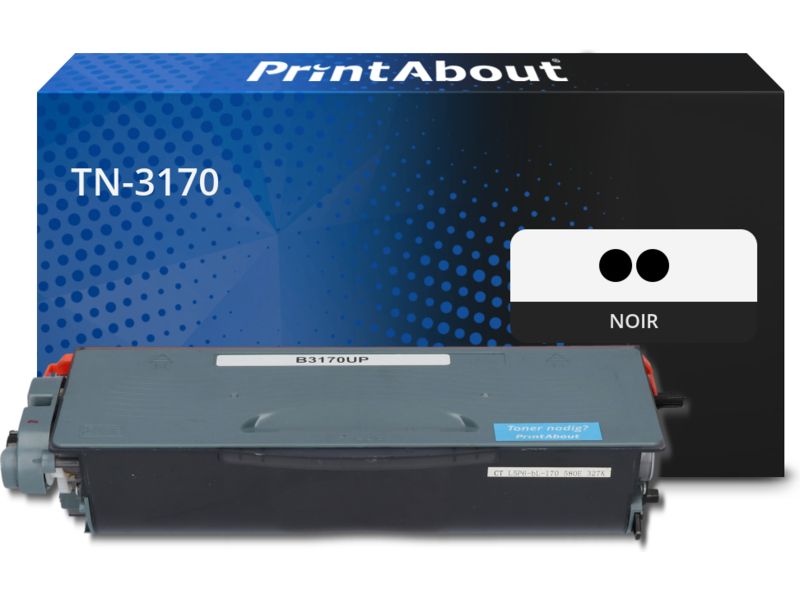 Toner compatible Brother TN-3170 - 2x Noir - Multipack