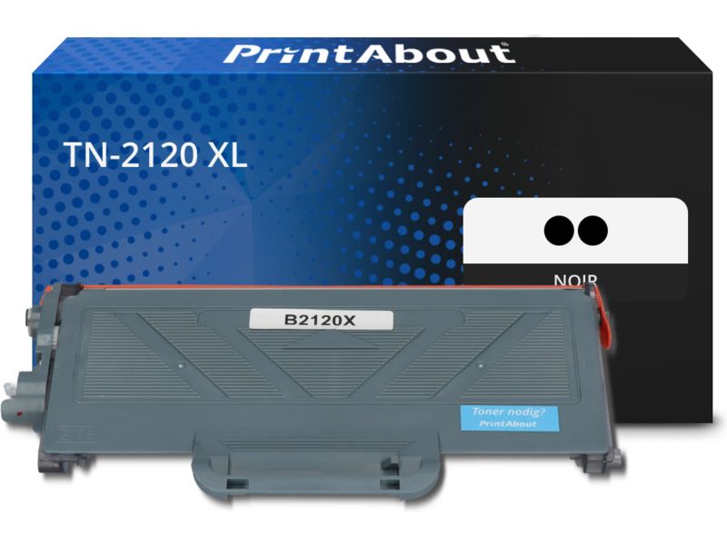 Toner Brother TN-2120 XL Noir Extra Haute Capacité de marque propre 2x - Multipack