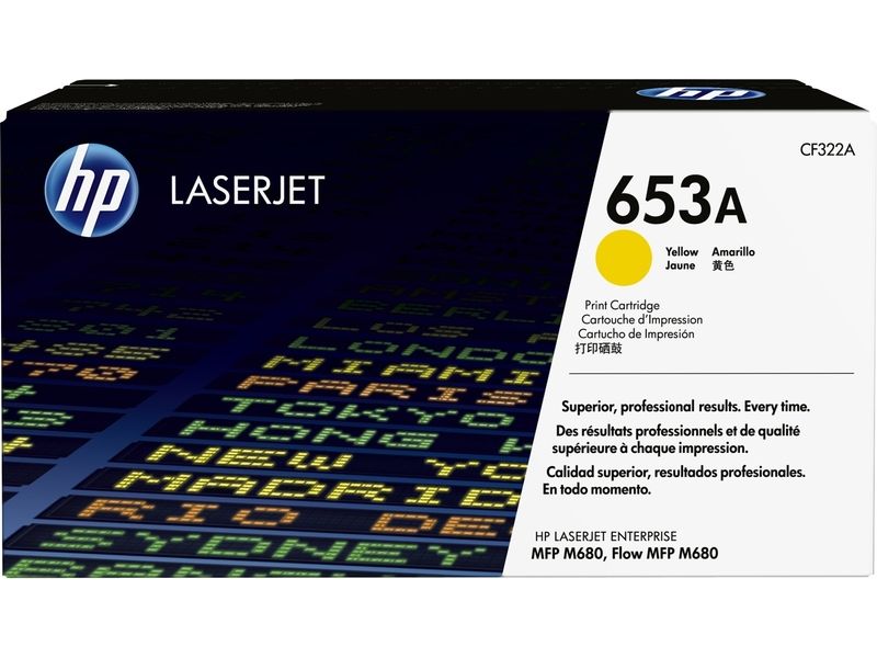 HP 653A (CF322A) Toner Geel