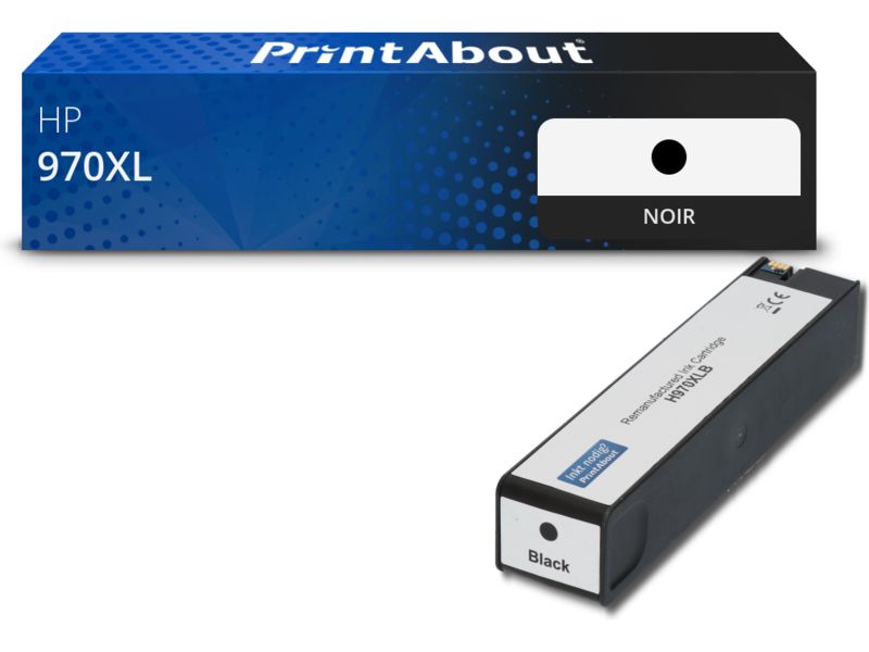 Cartouche compatible HP 970XL (CN625AE) - Noir - Grande capacité