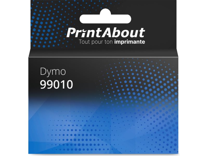 Produit compatible Dymo 99010 - (89 mm x 28 mm) 10 rouleaux - Multipack