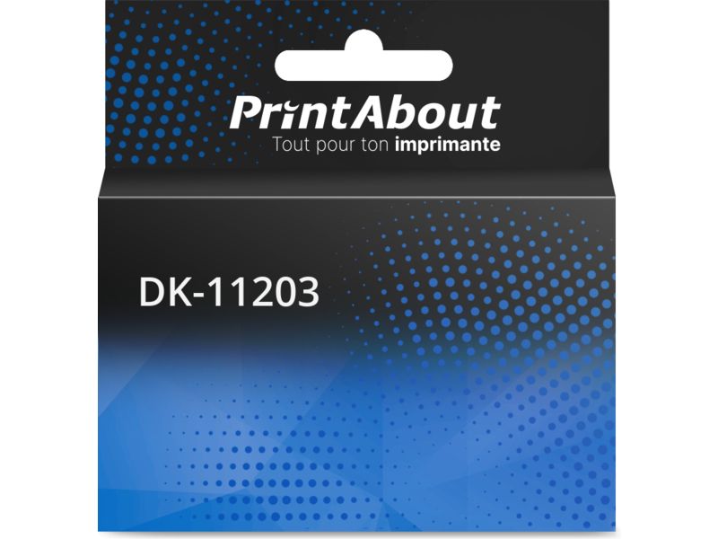 Produit compatible Brother DK-11203 - (17 mm x 87 mm) 5 rouleaux - Multipack