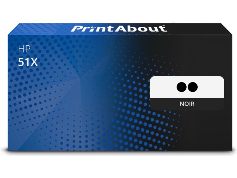 Toner compatible HP 51X (Q7551XD) - pack de 2 - Noir - Grande capacité - Multipack