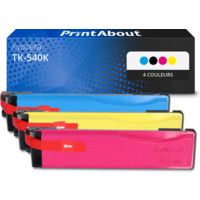 Toner compatible Kyocera TK-540K - 4 couleurs - Multipack