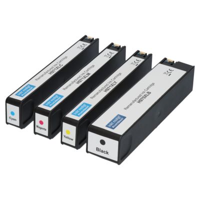 Cartouche compatible HP 970XL (CN625AE) - 4 couleurs - Grande capacité - Multipack