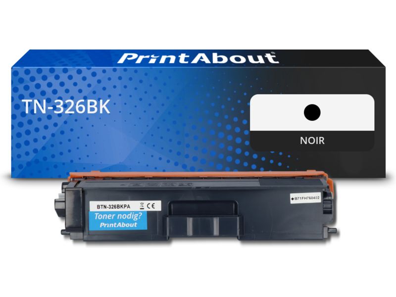Toner compatible Brother TN-326BK - Noir - Grande capacité