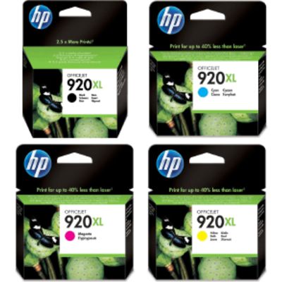 HP 920XL (C2N92AE) - 4 couleurs - Cartouche d'encre - Grande capacité - Multipack