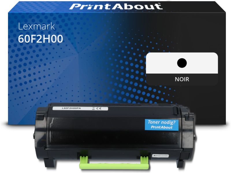 Toner compatible Lexmark 60F2H00 (602H) - Noir - Grande capacité