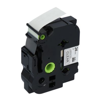 Ruban compatible Brother TZe-151 - (24 mm x 24 mm) - Noir sur transparent