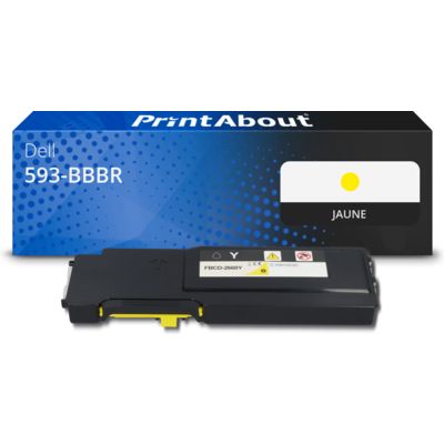 Toner compatible Dell 593-BBBR (YR3W3) - Jaune