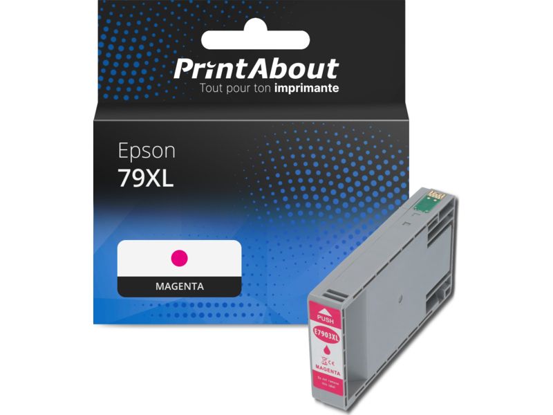Cartouche compatible Epson 79XL (T79034010) - Magenta - Grande capacité