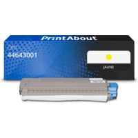 Toner compatible OKI 44643001 - Jaune