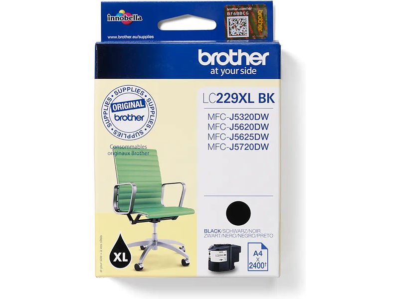 Brother LC-229XLBK Inktcartridge Zwart Extra hoge capaciteit