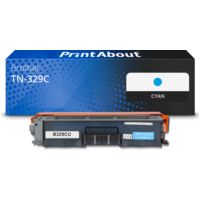 Toner compatible Brother TN-329C - Cyan - Très grande capacité