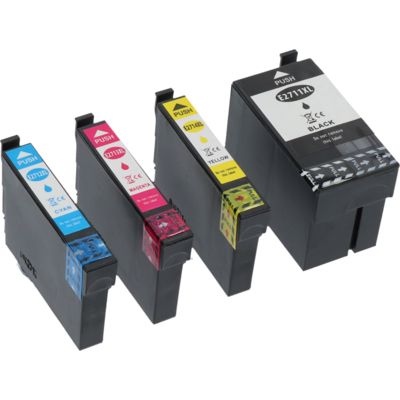 Cartouche compatible Epson 27XL (T2711/12/13/144010) - 4 couleurs - Grande capacité - Multipack