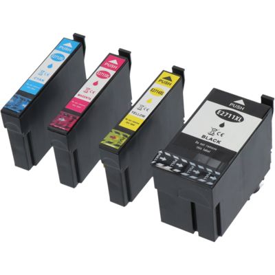 Cartouche compatible Epson 27XL (T2711/12/13/144010) - 4 couleurs - Grande capacité - Multipack