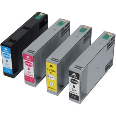 Cartouche compatible Epson 79XL (T79014010) - 4 couleurs - Grande capacité - Multipack