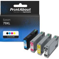 Cartouche compatible Epson 79XL (T79014010) - 4 couleurs - Grande capacité - Multipack