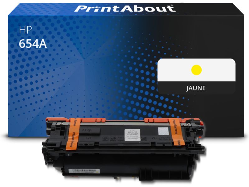Toner compatible HP 654A (CF332A) - Jaune