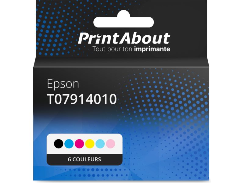 Cartouche compatible Epson T07914010 - 6 couleurs - Multipack