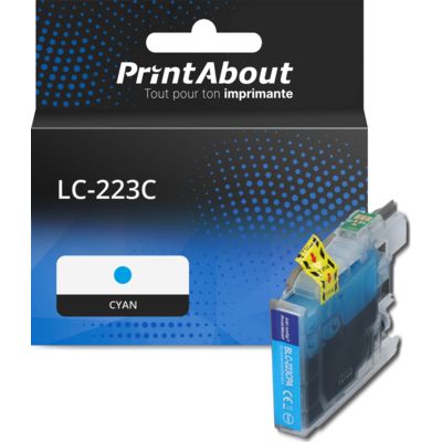Cartouche compatible Brother LC-223C - Cyan