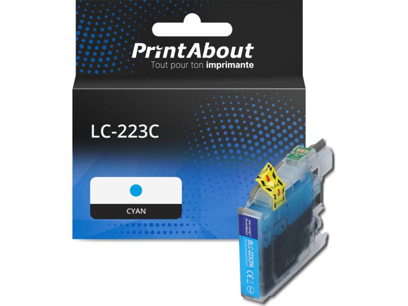 Cartouche compatible Brother LC-223C - Cyan