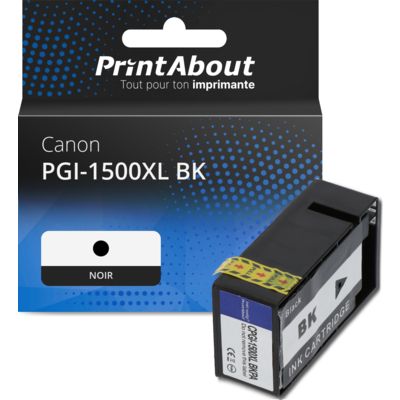 Cartouche compatible Canon PGI-1500XL BK - Noir - Grande capacité