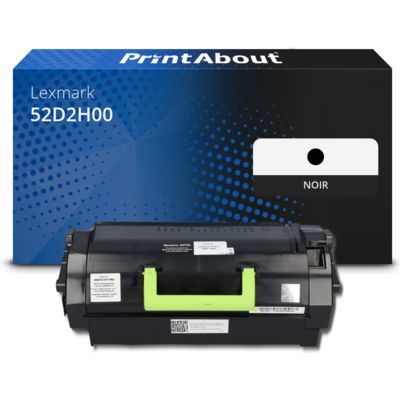 Toner compatible Lexmark 52D2H00 (522H) - Noir - Grande capacité