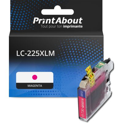 Cartouche compatible Brother LC-225XLM - Magenta - Grande capacité