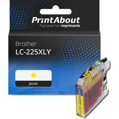 Cartouche compatible Brother LC-225XLY - Jaune - Grande capacité